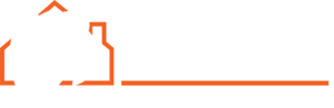 aslan horizontal white and orange logo
